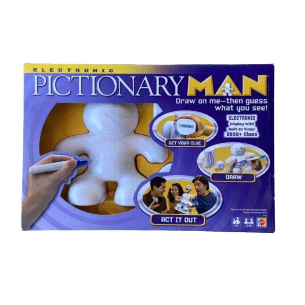 Mattel Board Game Electronic  Pictionary Man  Complete 2008